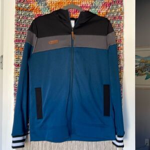 Obermeyer fleeced ski hoodie.